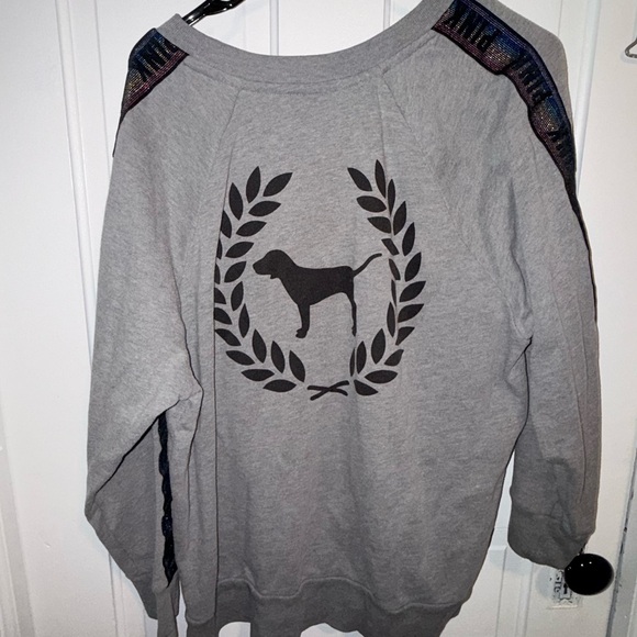 PINK Victoria's Secret Gray Crewneck Sweatshirt - Picture 3 of 3